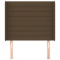 vidaXL Kopfteil mit Ohren Dunkelbraun 103x16x118/128 cm Stoff vidaXL Kopfteil mit Ohren Dunkelbraun 103x16x118/128 cm Stoff