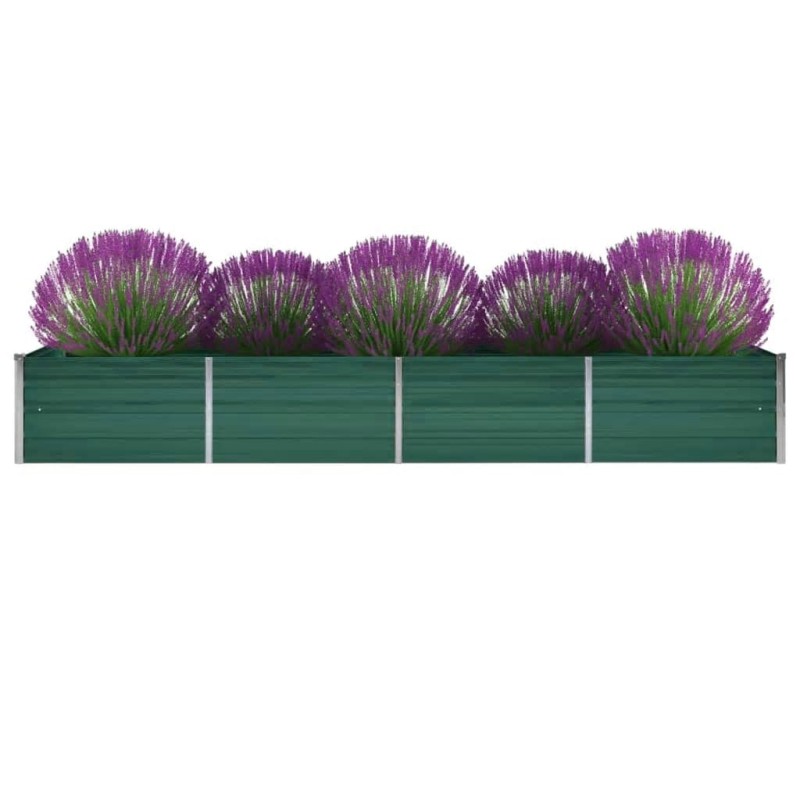 vidaXL Garten-Hochbeet Verzinkter Stahl 320x80x45 cm Grün vidaXL Garten-Hochbeet Verzinkter Stahl 320x80x45 cm Grün