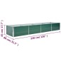 vidaXL Garten-Hochbeet Verzinkter Stahl 320x80x45 cm Grün vidaXL Garten-Hochbeet Verzinkter Stahl 320x80x45 cm Grün