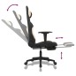 vidaXL Gaming-Stuhl mit Massage & Fußstütze Schwarz und Creme Stoff vidaXL Gaming-Stuhl mit Massage & Fußstütze Schwarz und Creme Stoff