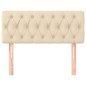 vidaXL Kopfteil Creme 90x7x78/88 cm Stoff