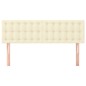 vidaXL Kopfteile 2 Stk. Creme 72x5x78/88 cm Kunstleder