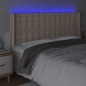 vidaXL LED Kopfteil Cappuccino-Braun 147x16x118/128cm Kunstleder vidaXL LED Kopfteil Cappuccino-Braun 147x16x118/128cm Kunstleder