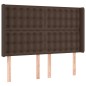 vidaXL LED Kopfteil Braun 147x16x118/128 cm Kunstleder vidaXL LED Kopfteil Braun 147x16x118/128 cm Kunstleder