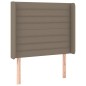vidaXL Boxspringbett mit Matratze & LED Taupe 100x200 cm Stoff vidaXL Boxspringbett mit Matratze & LED Taupe 100x200 cm Stoff