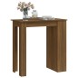 vidaXL Bartisch mit Regal Braun Eiche 102x50x103,5 cm Holzwerkstoff vidaXL Bartisch mit Regal Braun Eiche 102x50x103,5 cm Holzwerkstoff