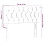 vidaXL LED Kopfteil Creme 90x7x78/88 cm Stoff vidaXL LED Kopfteil Creme 90x7x78/88 cm Stoff