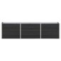 vidaXL Garten-Hochbeet Verzinkter Stahl 240×40×45 cm Anthrazit vidaXL Garten-Hochbeet Verzinkter Stahl 240×40×45 cm Anthrazit