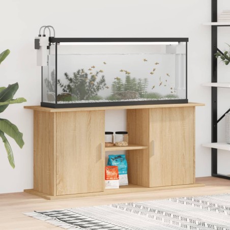 vidaXL Aquariumständer Sonoma-Eiche 121x41x58 cm Holzwerkstoff