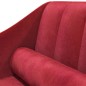 vidaXL Chaiselongue mit Nackenrolle Weinrot Samt vidaXL Chaiselongue mit Nackenrolle Weinrot Samt