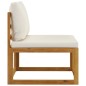 vidaXL 4-Sitzer-Gartensofa mit Auflagen Creme Akazie Massivholz vidaXL 4-Sitzer-Gartensofa mit Auflagen Creme Akazie Massivholz