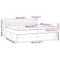 vidaXL Boxspringbett mit Matratze Creme 200x200 cm Stoff vidaXL Boxspringbett mit Matratze Creme 200x200 cm Stoff