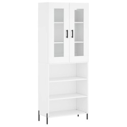 Highboard Weiß 69,5x34x180 cm Holzwerkstoff