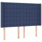 vidaXL Boxspringbett mit Matratze Blau 140x190 cm Stoff vidaXL Boxspringbett mit Matratze Blau 140x190 cm Stoff