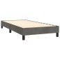 vidaXL Boxspringbett mit Matratze Dunkelgrau 100x200 cm Samt vidaXL Boxspringbett mit Matratze Dunkelgrau 100x200 cm Samt