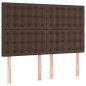 vidaXL Boxspringbett mit Matratze Braun 140x200 cm Kunstleder vidaXL Boxspringbett mit Matratze Braun 140x200 cm Kunstleder