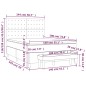vidaXL Boxspringbett mit Matratze Blau 140x190 cm Stoff vidaXL Boxspringbett mit Matratze Blau 140x190 cm Stoff
