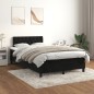 vidaXL Boxspringbett mit Matratze Schwarz 120x200 cm Samt vidaXL Boxspringbett mit Matratze Schwarz 120x200 cm Samt