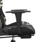 vidaXL Gaming-Stuhl mit Fußstütze Schwarz und Tarnfarben Kunstleder vidaXL Gaming-Stuhl mit Fußstütze Schwarz und Tarnfarben Kunstleder