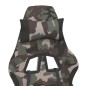vidaXL Gaming-Stuhl mit Massage & Fußstütze Schwarz Camouflage Stoff vidaXL Gaming-Stuhl mit Massage & Fußstütze Schwarz Camouflage Stoff