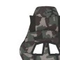 vidaXL Gaming-Stuhl mit Massage & Fußstütze Schwarz Camouflage Stoff vidaXL Gaming-Stuhl mit Massage & Fußstütze Schwarz Camouflage Stoff