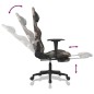 vidaXL Gaming-Stuhl mit Massage & Fußstütze Schwarz Camouflage Stoff vidaXL Gaming-Stuhl mit Massage & Fußstütze Schwarz Camouflage Stoff