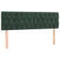 vidaXL Kopfteile 2 Stk. Dunkelgrün 80x7x78/88 cm Samt vidaXL Kopfteile 2 Stk. Dunkelgrün 80x7x78/88 cm Samt