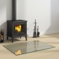 vidaXL Kaminofen Glasplatte Rechteckig 80x60 cm vidaXL Kaminofen Glasplatte Rechteckig 80x60 cm
