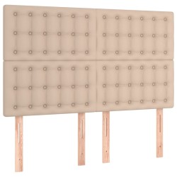 vidaXL Kopfteile 4 Stk. Cappuccino-Braun 72x5x78/88 cm Kunstleder