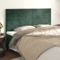 vidaXL Kopfteile 4 Stk. Dunkelgrün 80x5x78/88 cm Samt vidaXL Kopfteile 4 Stk. Dunkelgrün 80x5x78/88 cm Samt