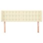 vidaXL Kopfteil mit Ohren Creme 147x16x78/88 cm Kunstleder vidaXL Kopfteil mit Ohren Creme 147x16x78/88 cm Kunstleder