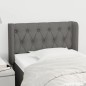 vidaXL Kopfteil mit Ohren Dunkelgrau 83x16x78/88 cm Stoff vidaXL Kopfteil mit Ohren Dunkelgrau 83x16x78/88 cm Stoff