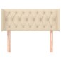 vidaXL Kopfteil mit Ohren Creme 93x16x78/88 cm Stoff vidaXL Kopfteil mit Ohren Creme 93x16x78/88 cm Stoff