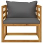 10-tlg. Garten-Lounge-Set mit Auflagen Massivholz Akazie 10-tlg. Garten-Lounge-Set mit Auflagen Massivholz Akazie