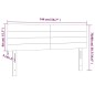 vidaXL Kopfteile 2 Stk. Dunkelbraun 72x5x78/88 cm Stoff vidaXL Kopfteile 2 Stk. Dunkelbraun 72x5x78/88 cm Stoff