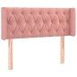 vidaXL LED Kopfteil Rosa 103x16x78/88 cm Samt vidaXL LED Kopfteil Rosa 103x16x78/88 cm Samt