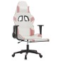 vidaXL Gaming-Stuhl mit Massage & Fußstütze Weiß & Rosa Kunstleder vidaXL Gaming-Stuhl mit Massage & Fußstütze Weiß & Rosa Kunstleder