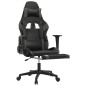 vidaXL Gaming-Stuhl mit Massage & Fußstütze Schwarz & Grau Kunstleder vidaXL Gaming-Stuhl mit Massage & Fußstütze Schwarz & Grau Kunstleder