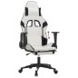 vidaXL Gaming-Stuhl mit Fußstütze Weiß und Schwarz Kunstleder vidaXL Gaming-Stuhl mit Fußstütze Weiß und Schwarz Kunstleder
