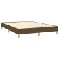 vidaXL Boxspringbett mit Matratze Dunkelbraun 140x190 cm Stoff vidaXL Boxspringbett mit Matratze Dunkelbraun 140x190 cm Stoff
