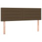 vidaXL Boxspringbett mit Matratze & LED Dunkelbraun 140x200 cm Stoff vidaXL Boxspringbett mit Matratze & LED Dunkelbraun 140x200 cm Stoff