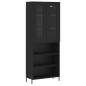 vidaXL Highboard Schwarz 69,5x34x180 cm Holzwerkstoff vidaXL Highboard Schwarz 69,5x34x180 cm Holzwerkstoff