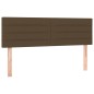 vidaXL Boxspringbett mit Matratze Dunkelbraun 140x190 cm Stoff vidaXL Boxspringbett mit Matratze Dunkelbraun 140x190 cm Stoff