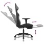 vidaXL Gaming-Stuhl mit Massage & Fußstütze Schwarz und Hellgrau Stoff vidaXL Gaming-Stuhl mit Massage & Fußstütze Schwarz und Hellgrau Stoff