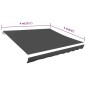 vidaXL Markisenbespannung Canvas Anthrazit 400x300 cm vidaXL Markisenbespannung Canvas Anthrazit 400x300 cm