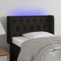 vidaXL LED Kopfteil Schwarz 83x16x78/88 cm Stoff vidaXL LED Kopfteil Schwarz 83x16x78/88 cm Stoff