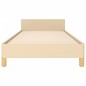 vidaXL Bettgestell mit Kopfteil Creme 90x190 cm Stoff vidaXL Bettgestell mit Kopfteil Creme 90x190 cm Stoff