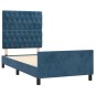 vidaXL Bettgestell mit Kopfteil Dunkelblau 90x200 cm Samt vidaXL Bettgestell mit Kopfteil Dunkelblau 90x200 cm Samt