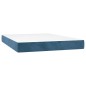 vidaXL Boxspringbett mit Matratze Dunkelblau 140x200 cm Samt vidaXL Boxspringbett mit Matratze Dunkelblau 140x200 cm Samt
