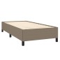 vidaXL Boxspringbett mit Matratze Taupe 100x200 cm Stoff vidaXL Boxspringbett mit Matratze Taupe 100x200 cm Stoff